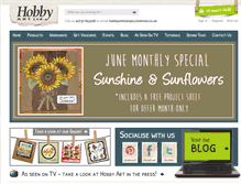 Tablet Screenshot of hobbyartstamps.com